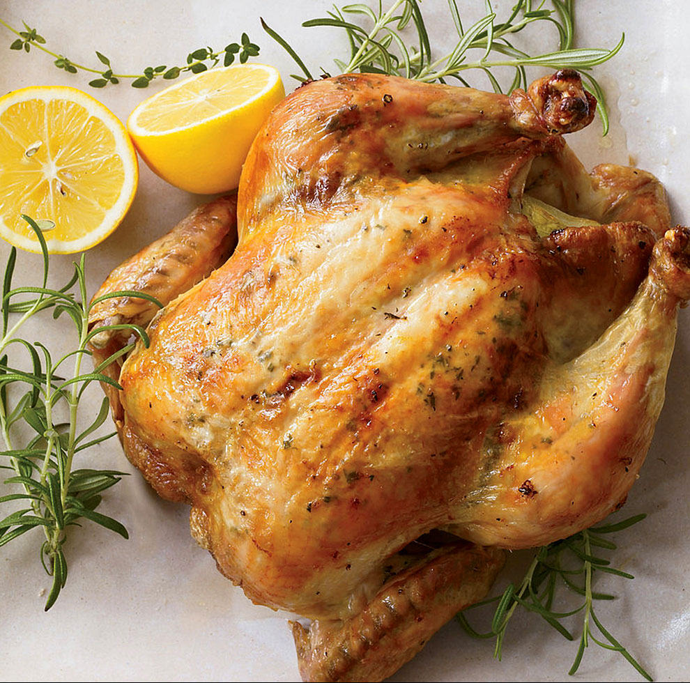 Lemon and Herb Spit Roasted Chicken